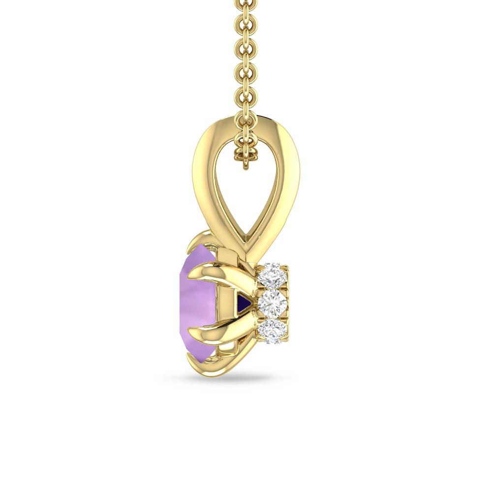 Yellow Gold - Amethyst