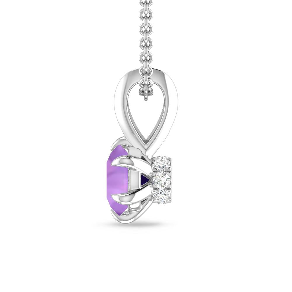 White Gold - Amethyst