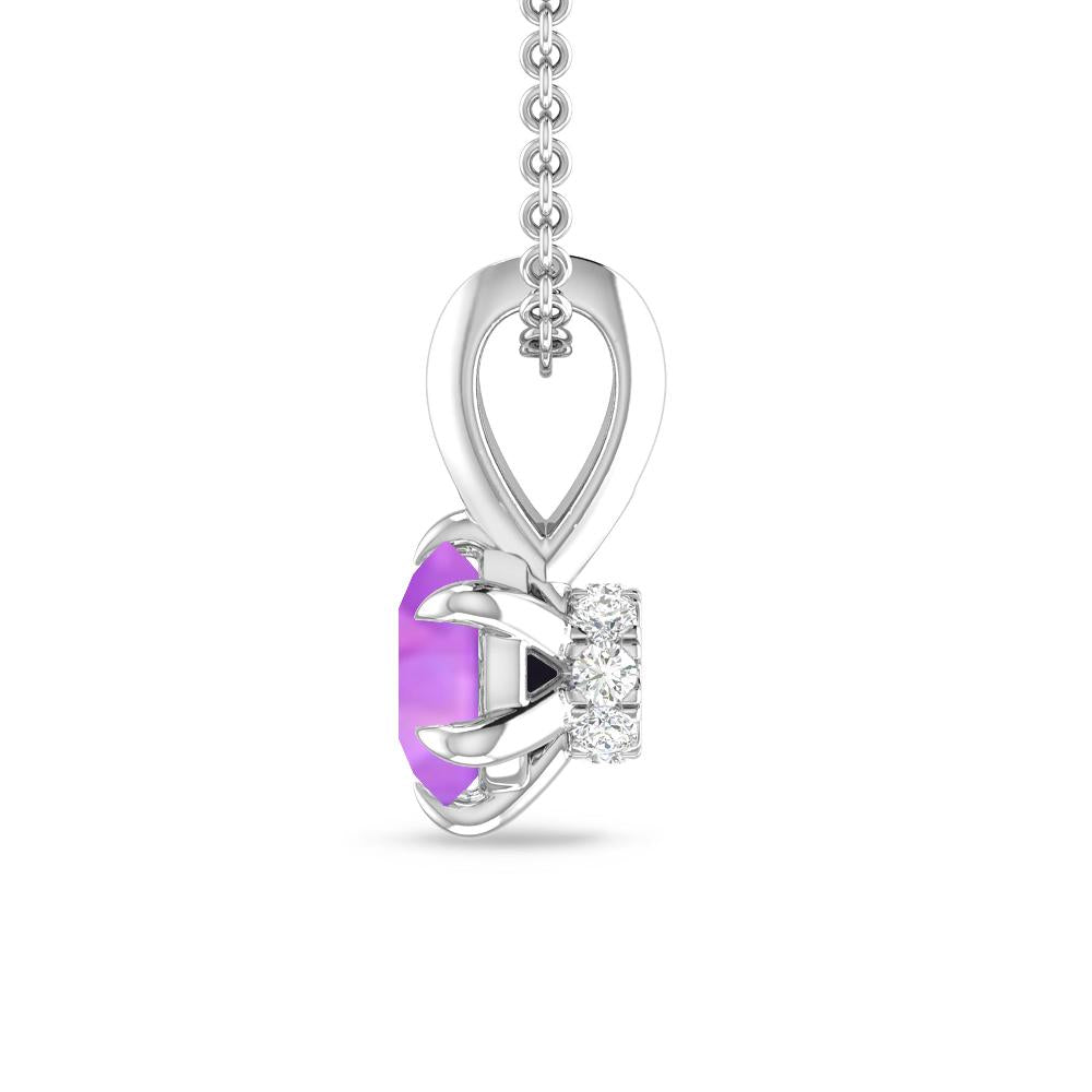 White Gold - Amethyst