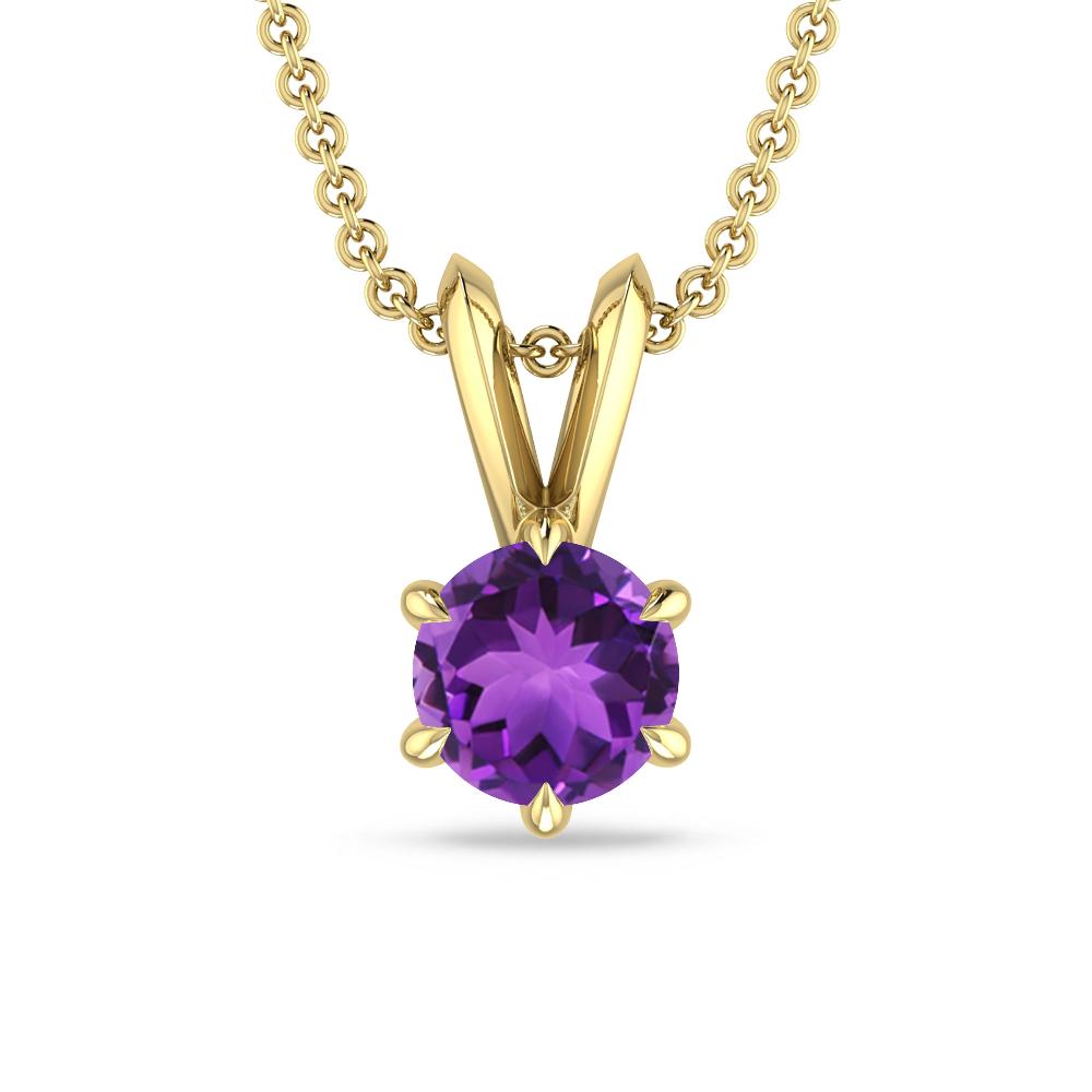 Yellow Gold - Amethyst