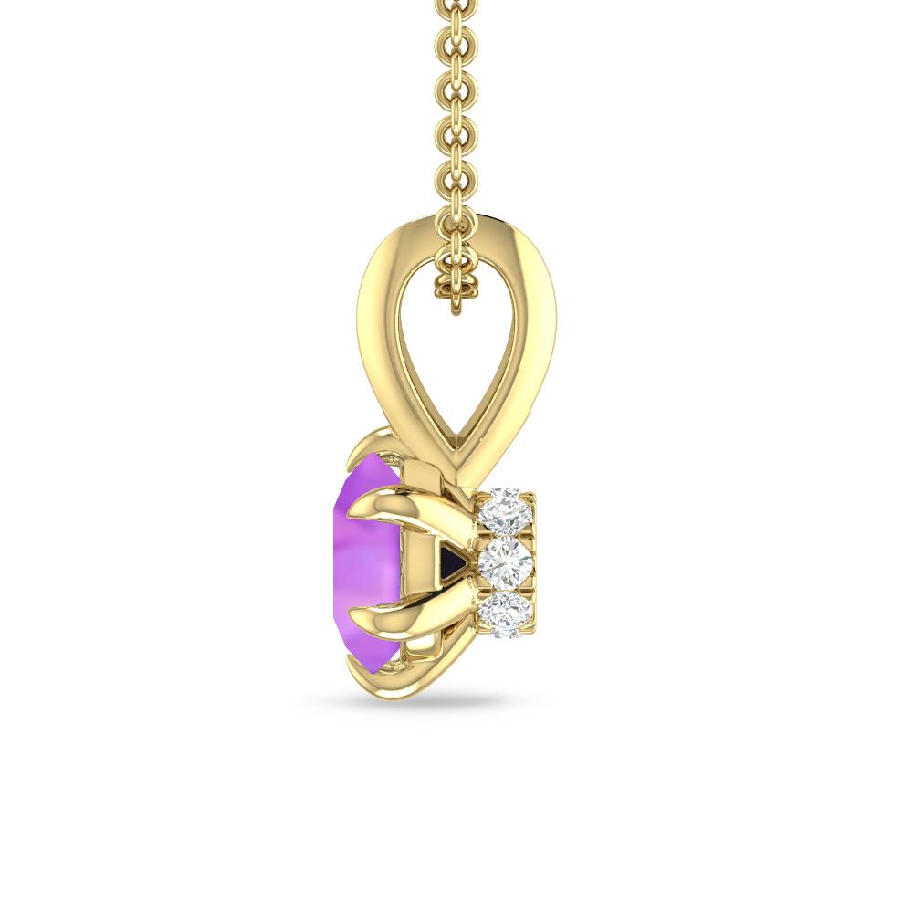 Yellow Gold - Amethyst