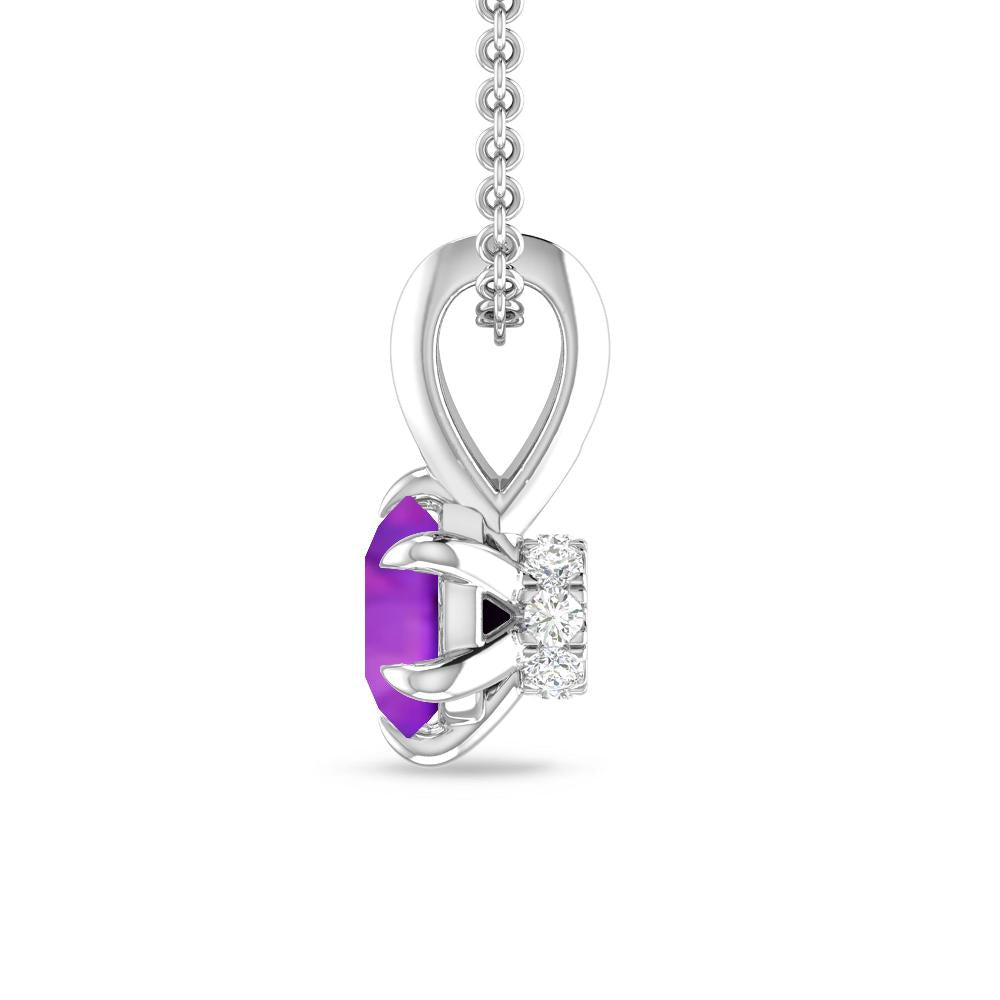 White Gold - Amethyst