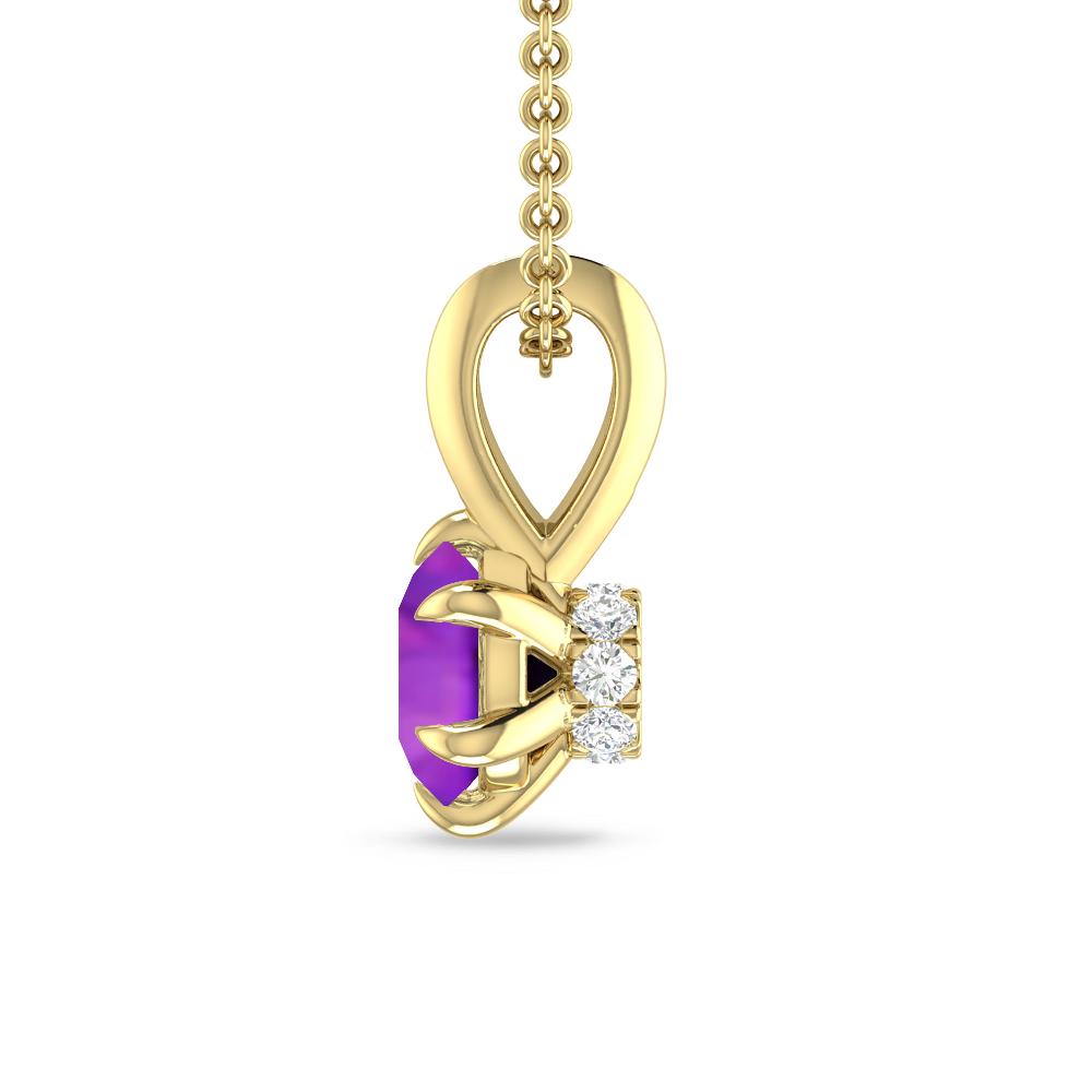 Yellow Gold - Amethyst