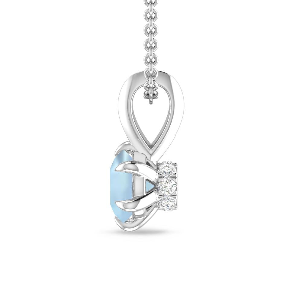 White Gold - Aquamarine