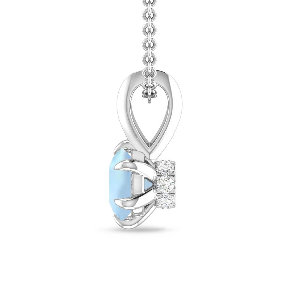 White Gold - Aquamarine