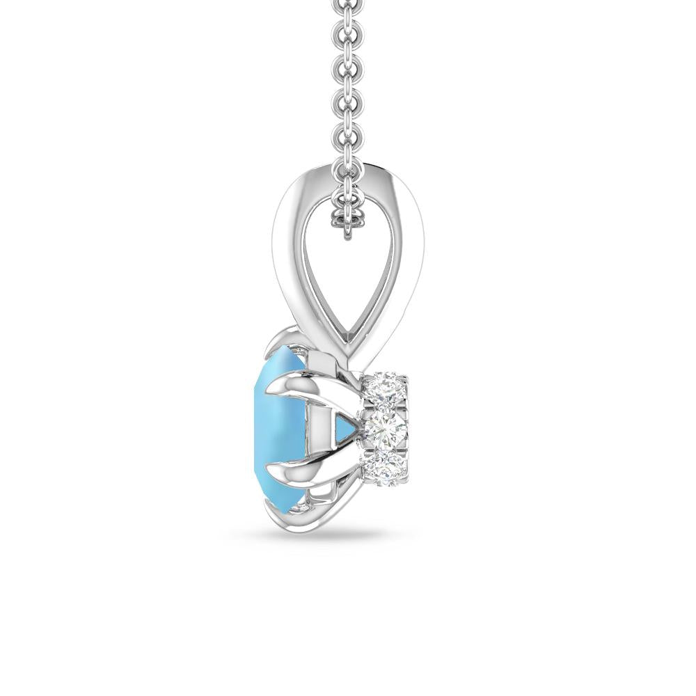 White Gold - Aquamarine