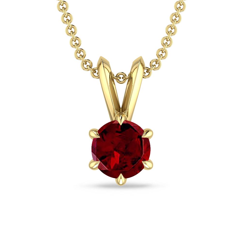 Yellow Gold - Garnet