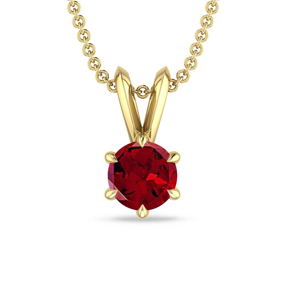 Yellow Gold - Garnet