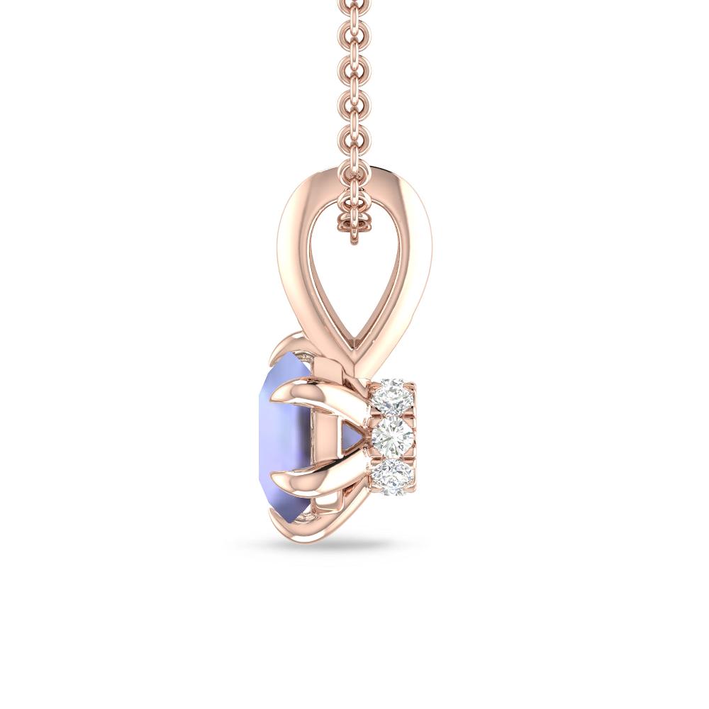 Rose Gold - Tanzanite