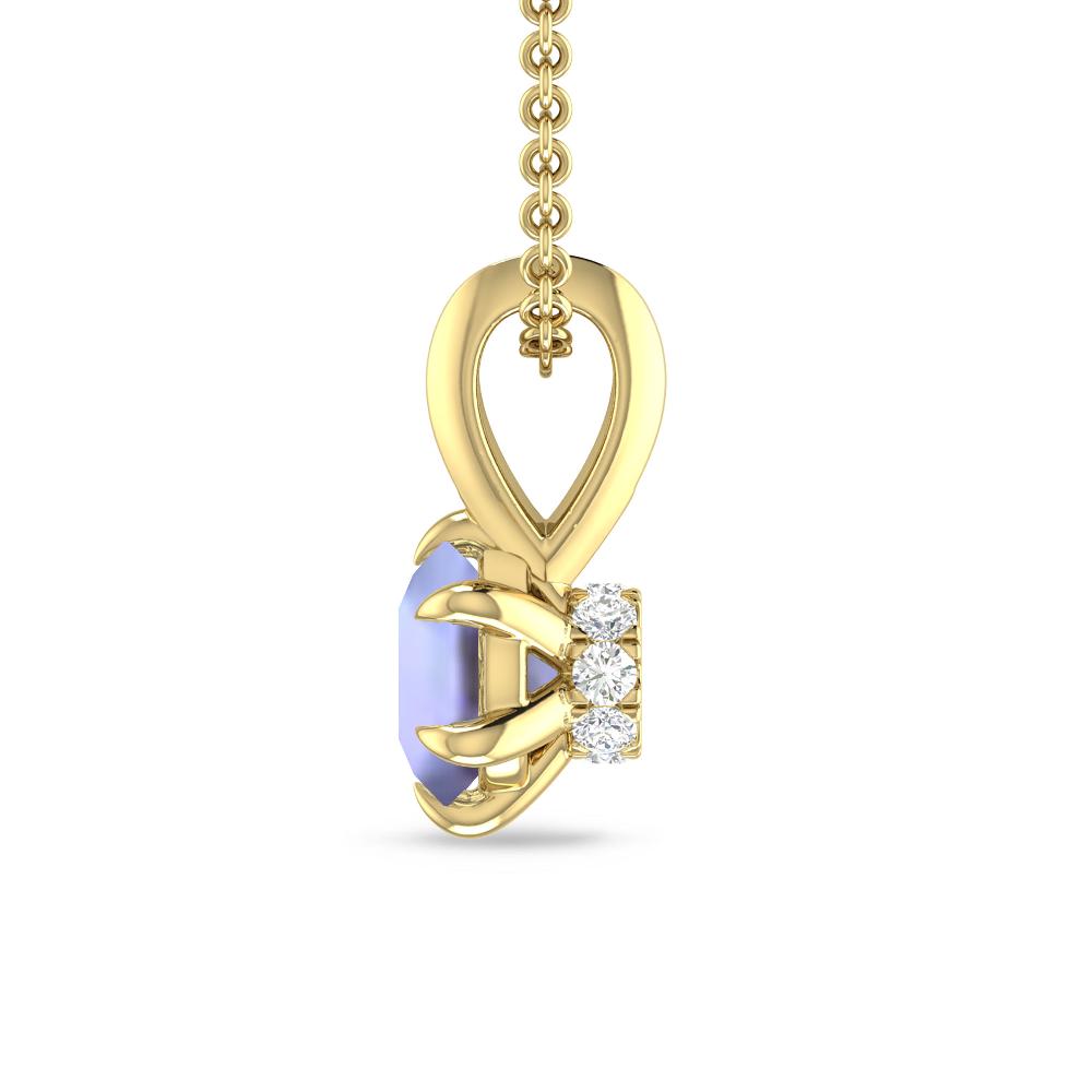 Yellow Gold - Tanzanite