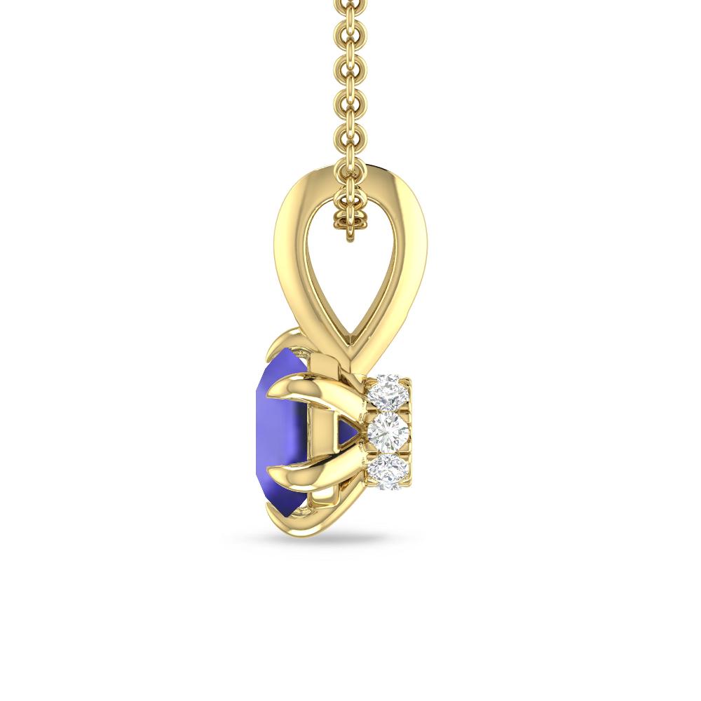 Yellow Gold - Tanzanite