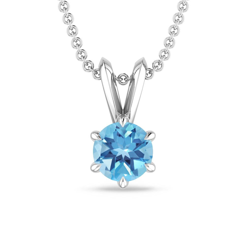 White Gold - Blue Topaz