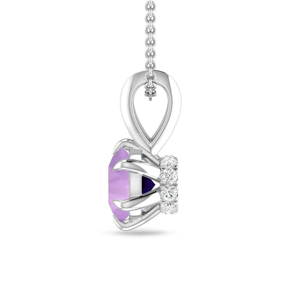 White Gold - Amethyst