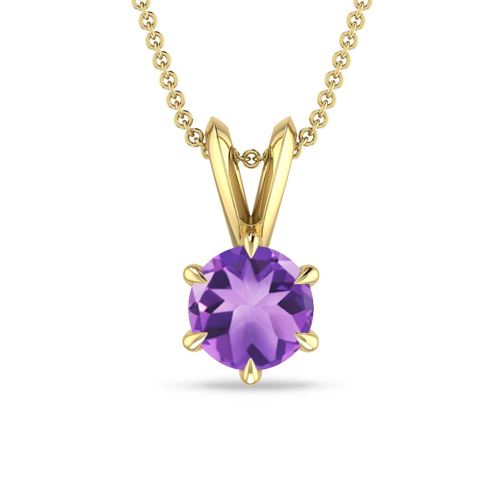 Yellow Gold - Amethyst