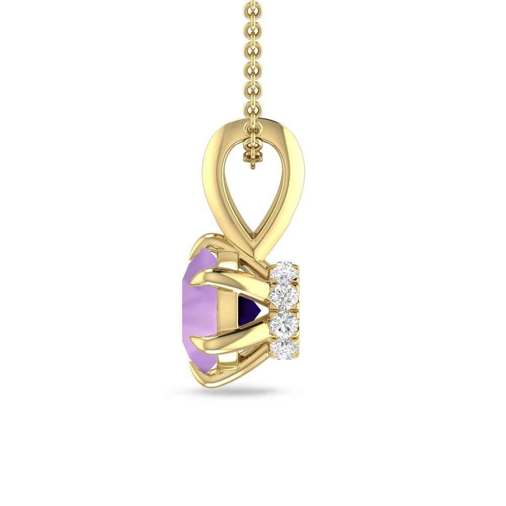 Yellow Gold - Amethyst