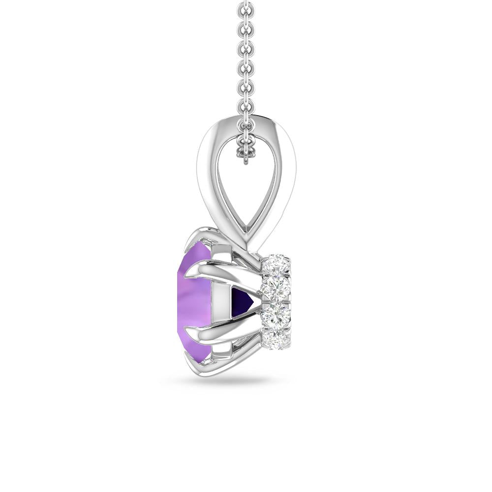 White Gold - Amethyst