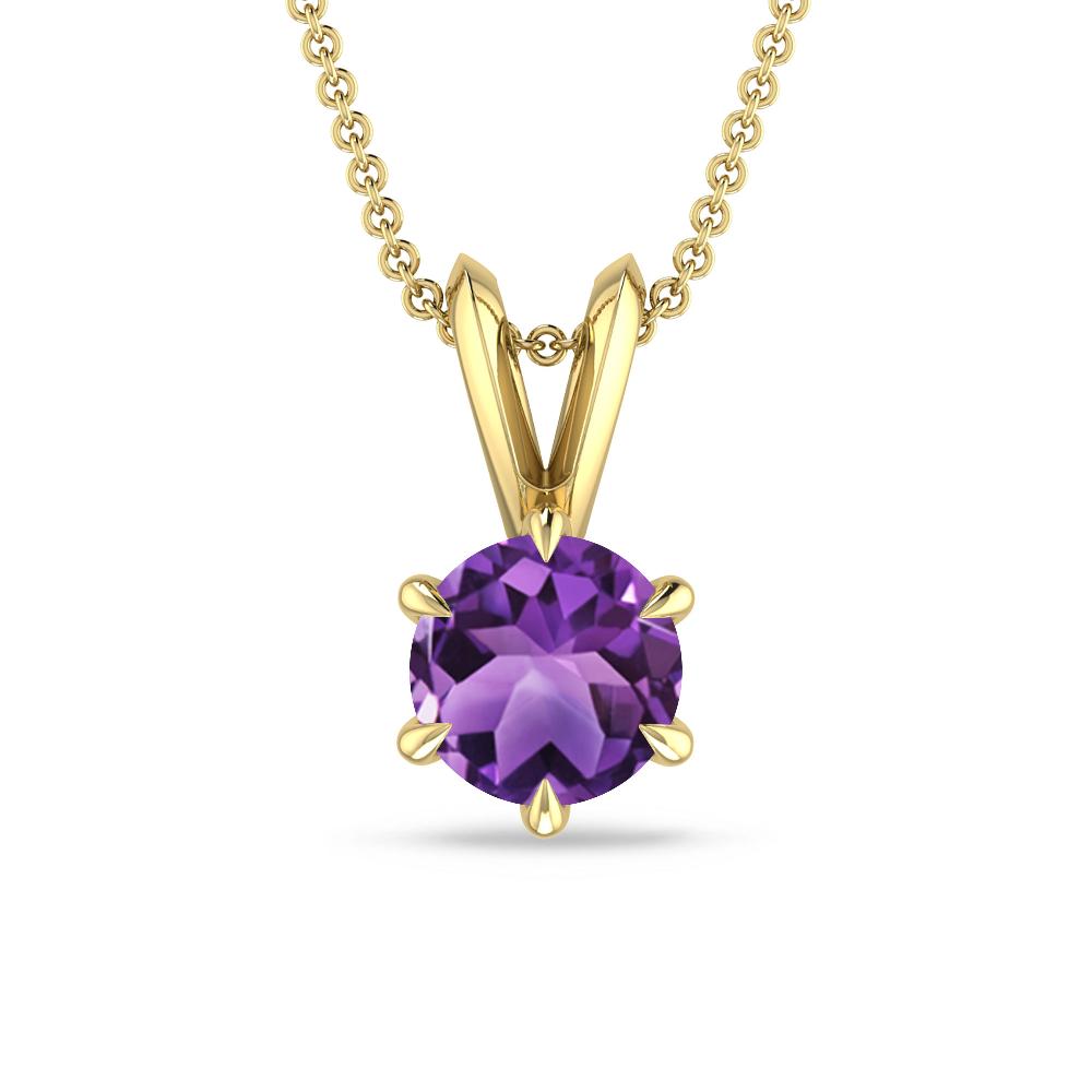 Yellow Gold - Amethyst