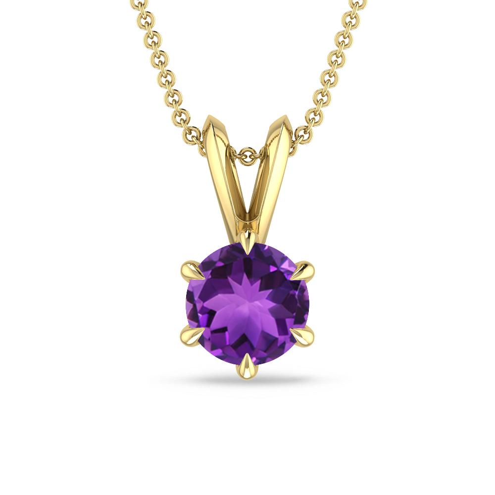 Yellow Gold - Amethyst