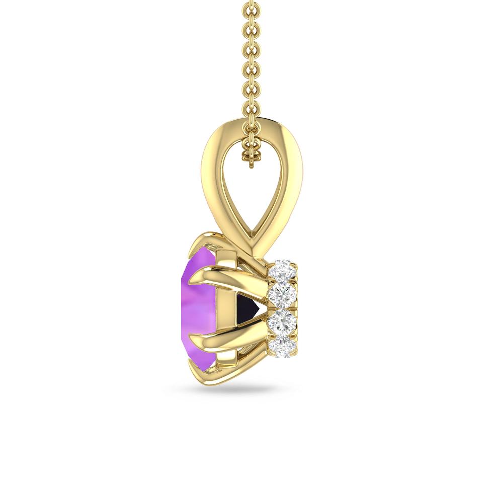 Yellow Gold - Amethyst