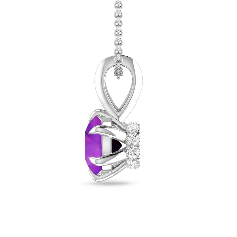 White Gold - Amethyst