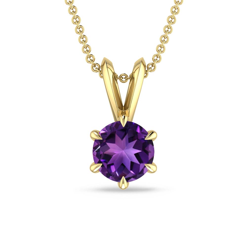 Yellow Gold - Amethyst