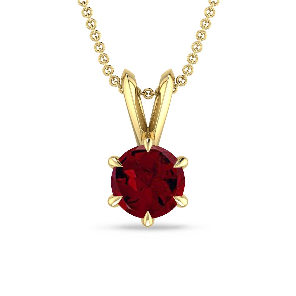 Yellow Gold - Garnet