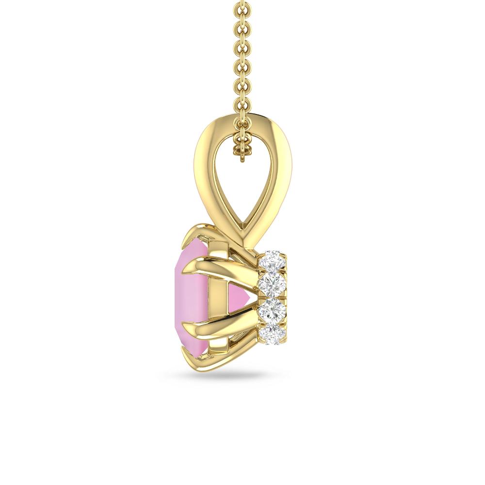 Yellow Gold - Pink Tourmaline