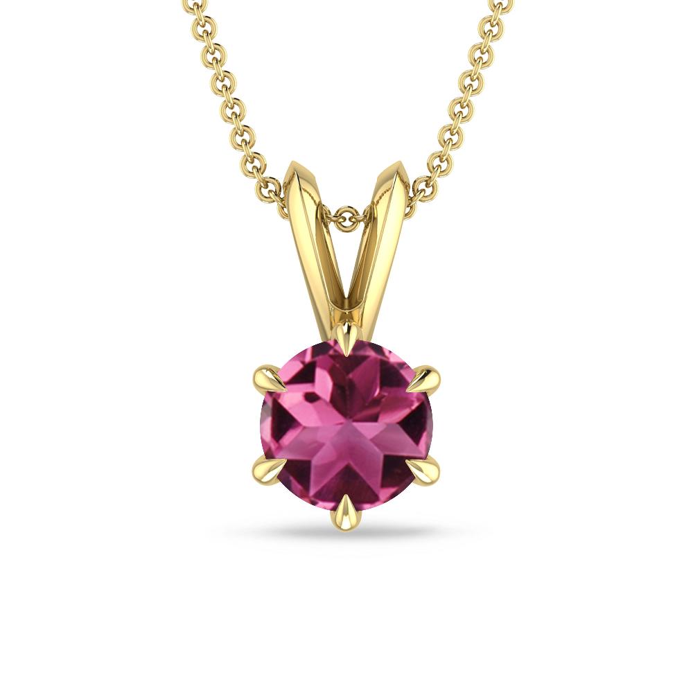 Yellow Gold - Pink Tourmaline