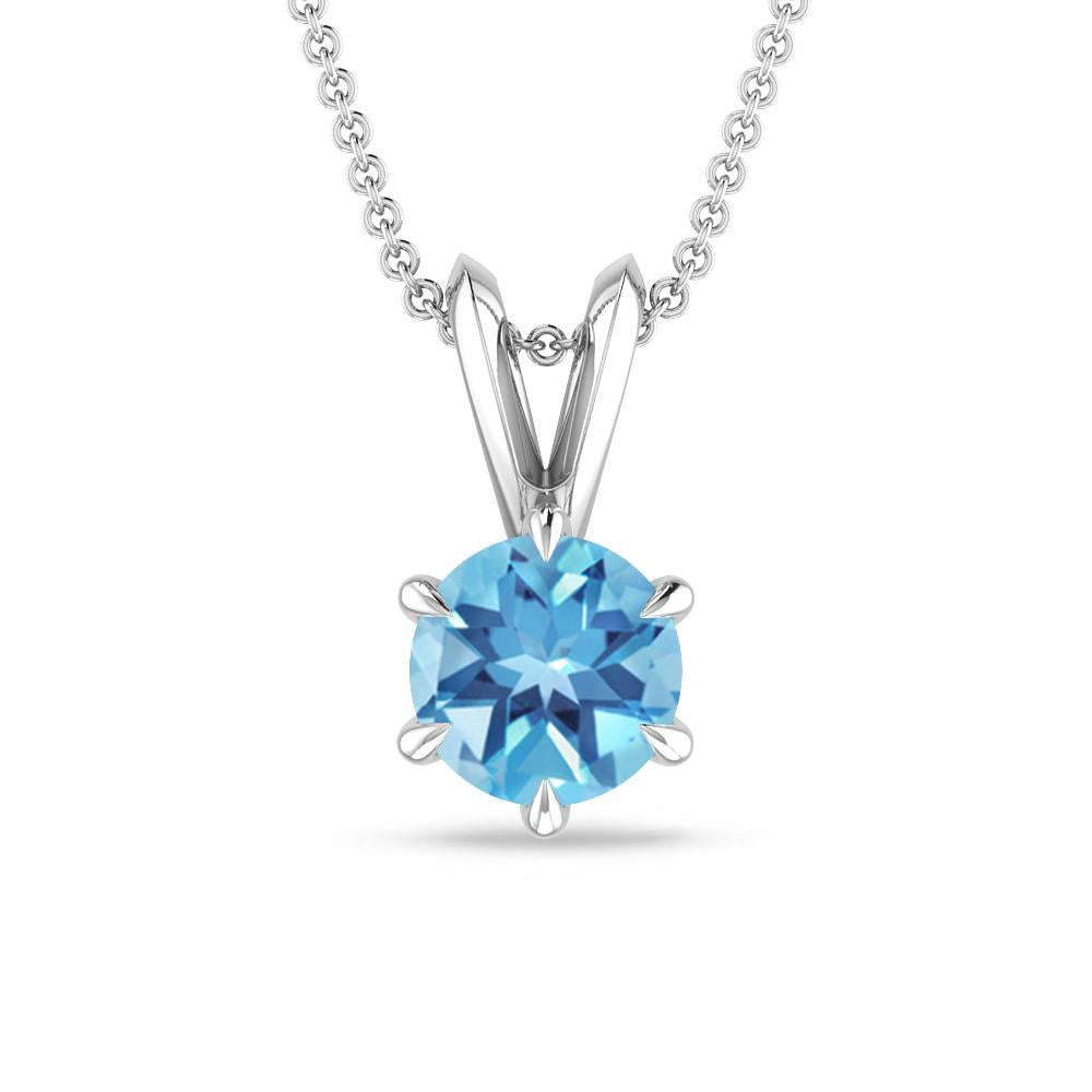 White Gold - Blue Topaz