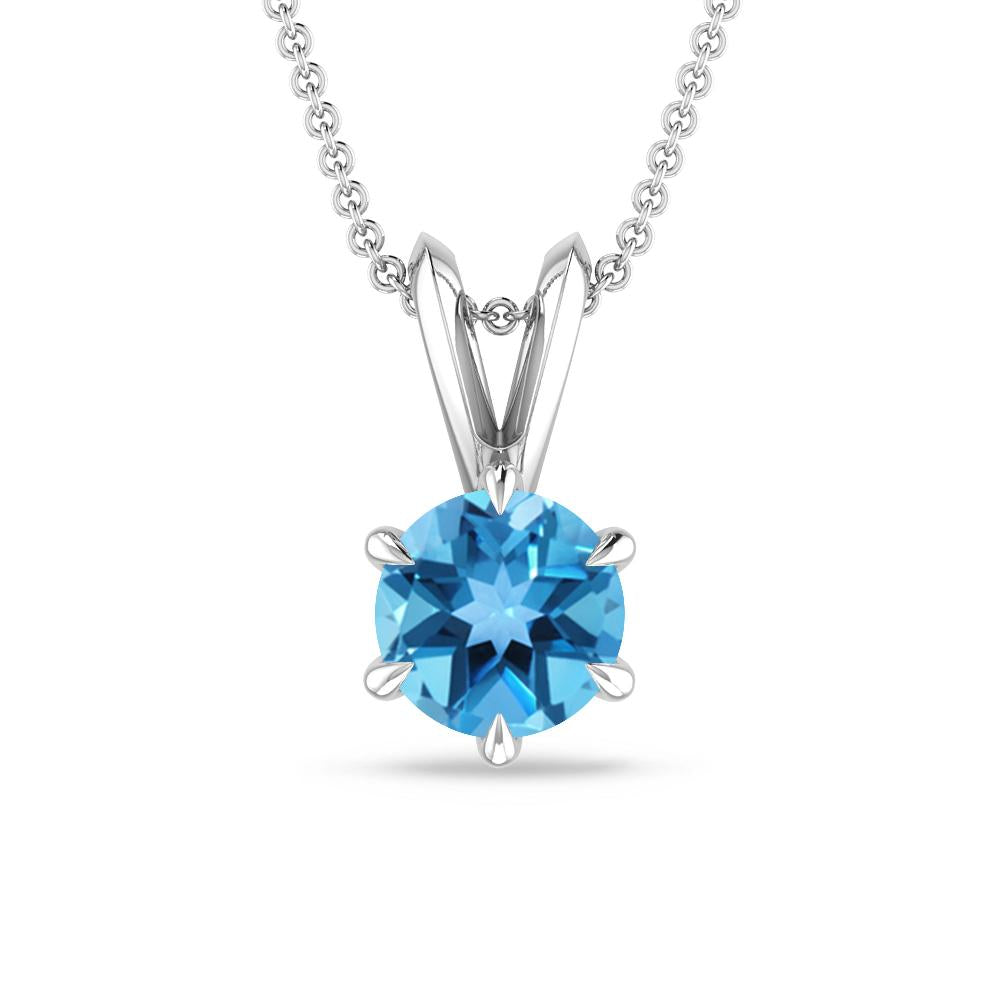 White Gold - Blue Topaz