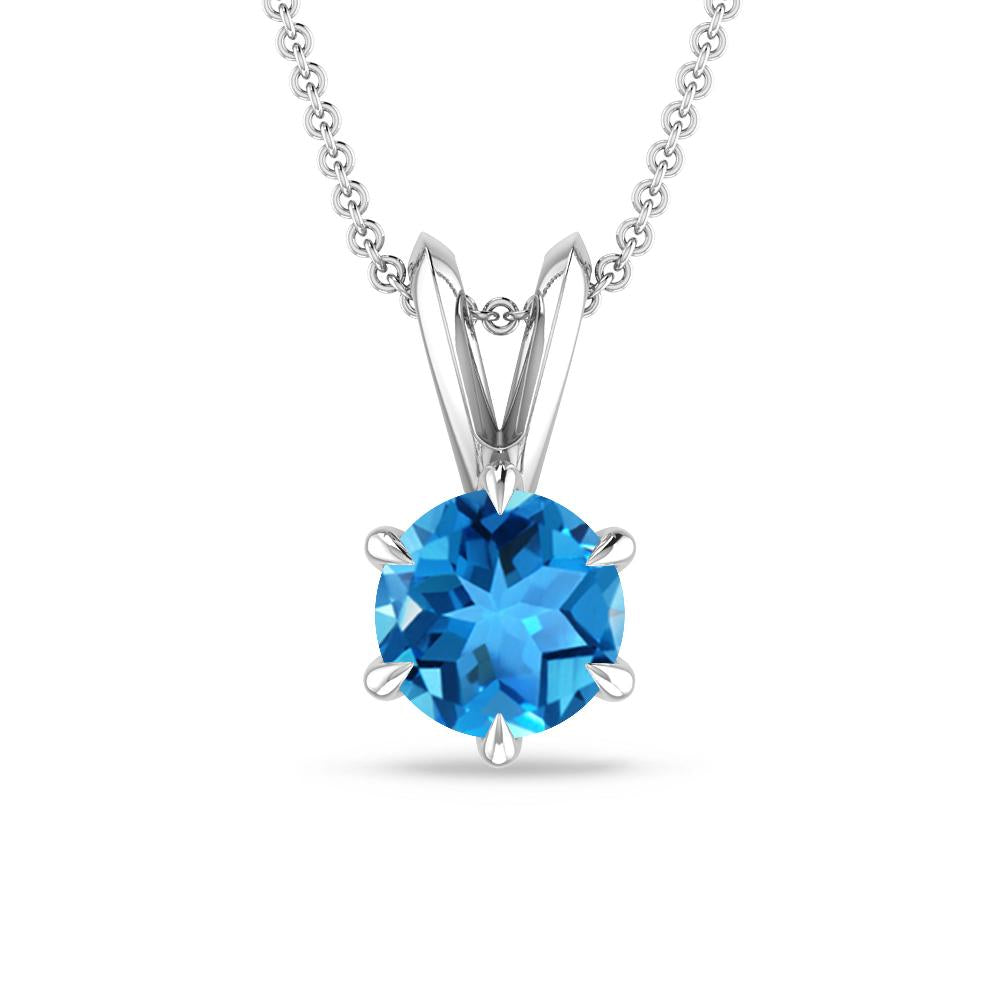 White Gold - Blue Topaz