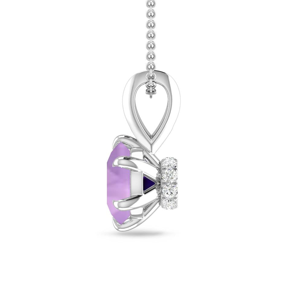 White Gold - Amethyst