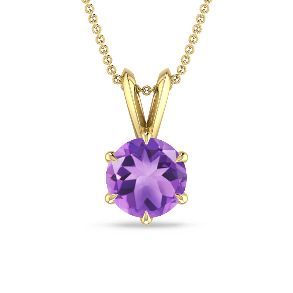 Yellow Gold - Amethyst