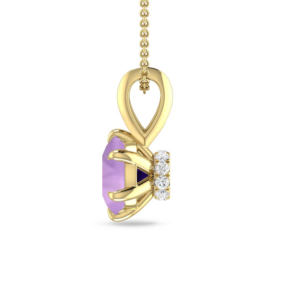 Yellow Gold - Amethyst