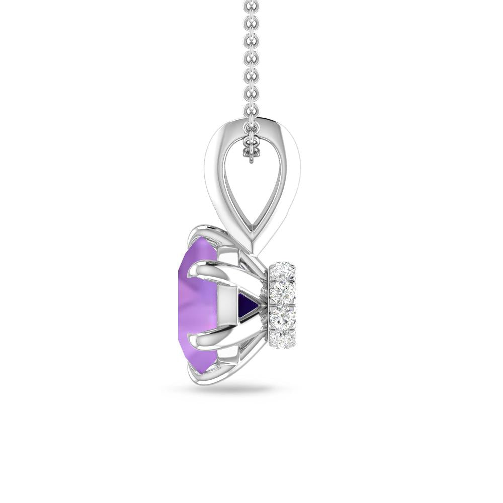 White Gold - Amethyst