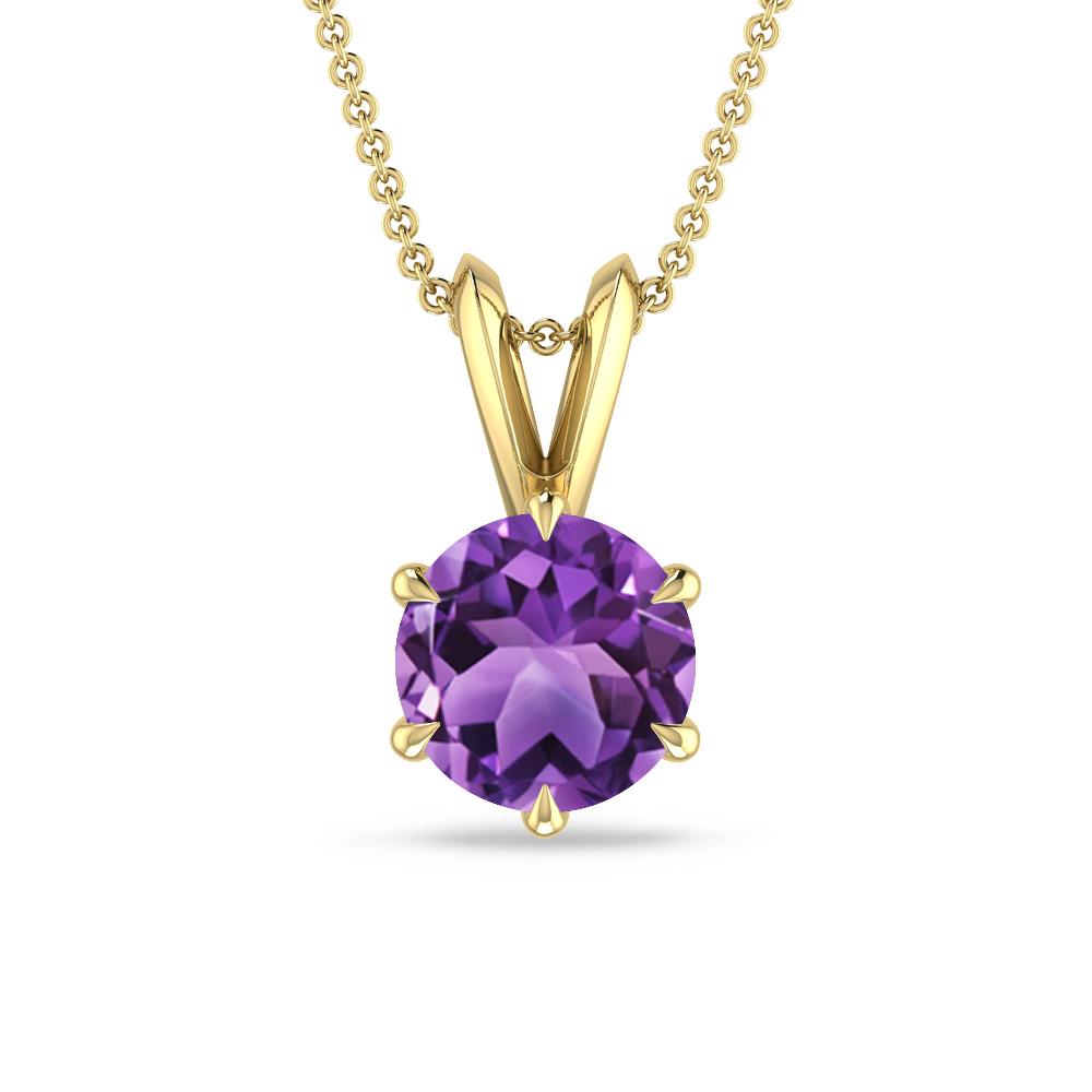 Yellow Gold - Amethyst