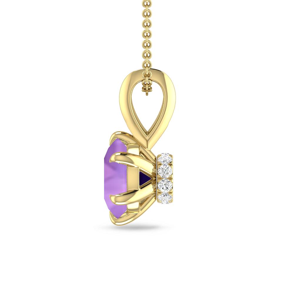 Yellow Gold - Amethyst