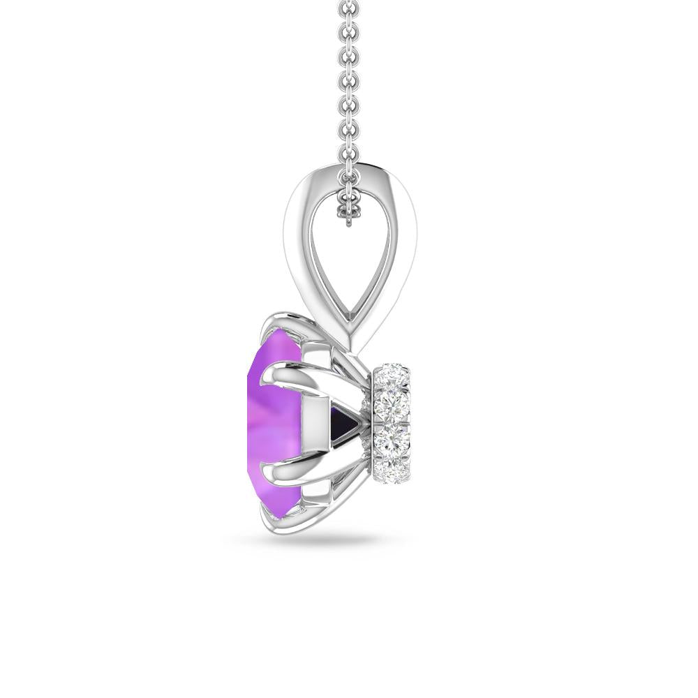 White Gold - Amethyst