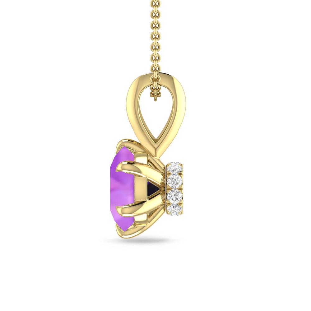 Yellow Gold - Amethyst