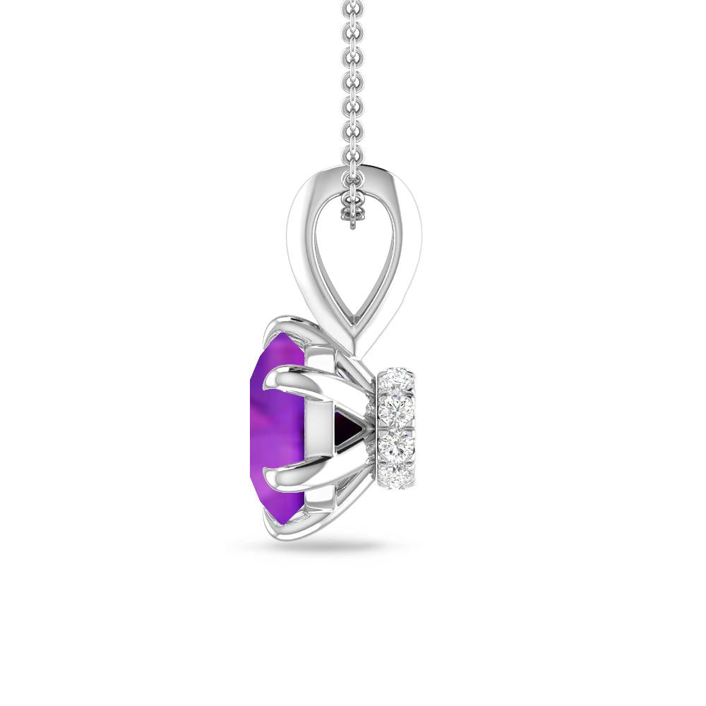 White Gold - Amethyst