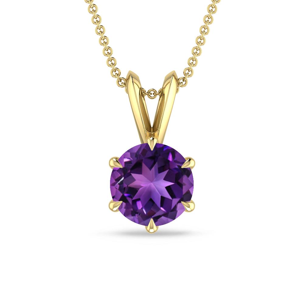 Yellow Gold - Amethyst