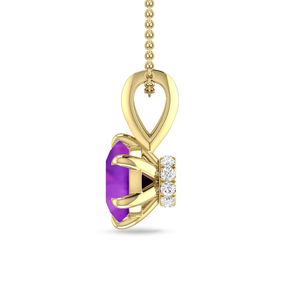 Yellow Gold - Amethyst