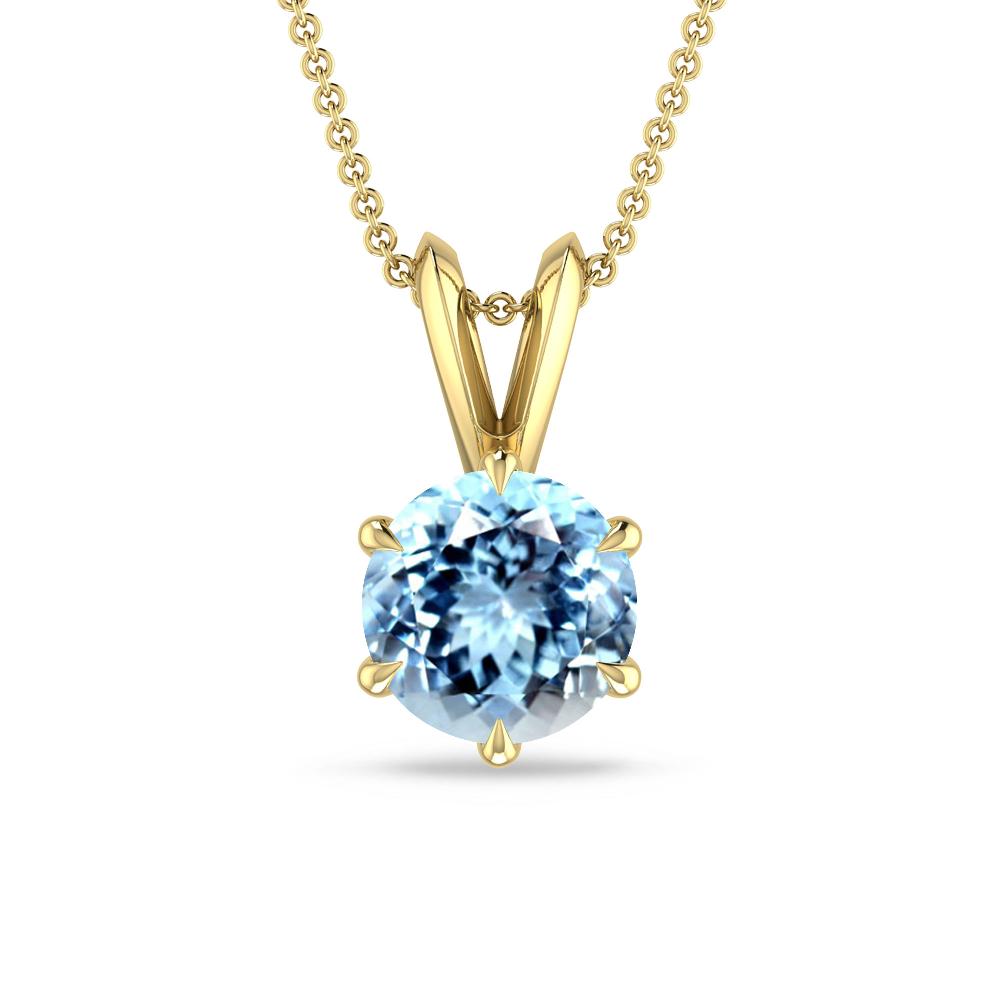 Yellow Gold - Aquamarine