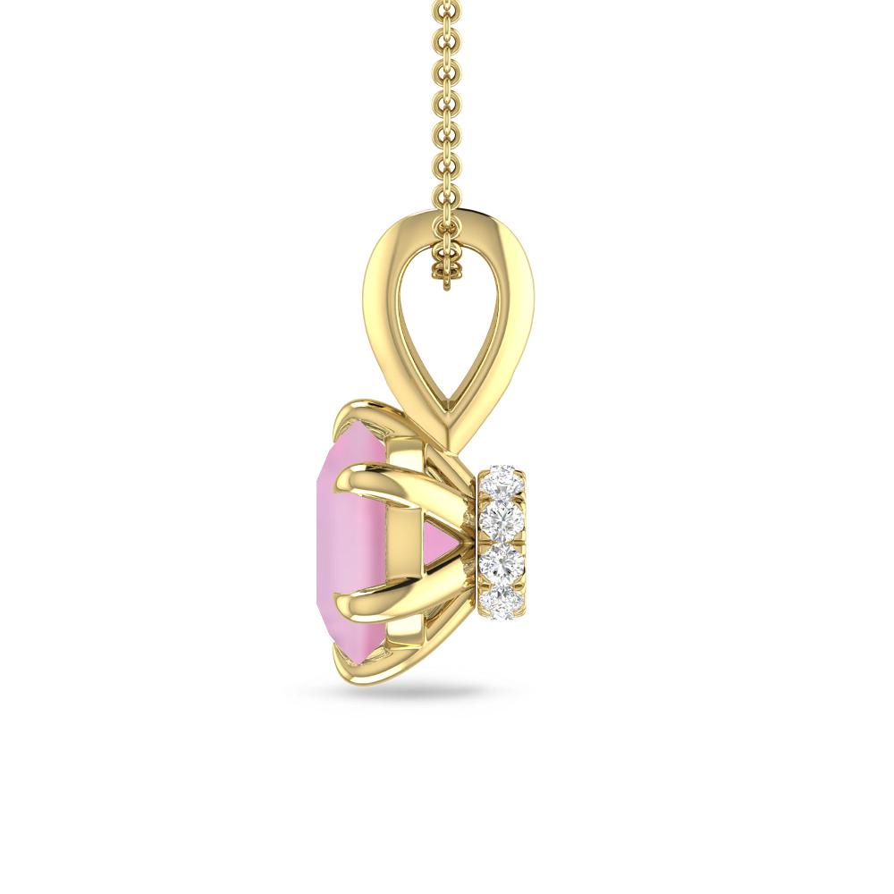 Yellow Gold - Pink Tourmaline