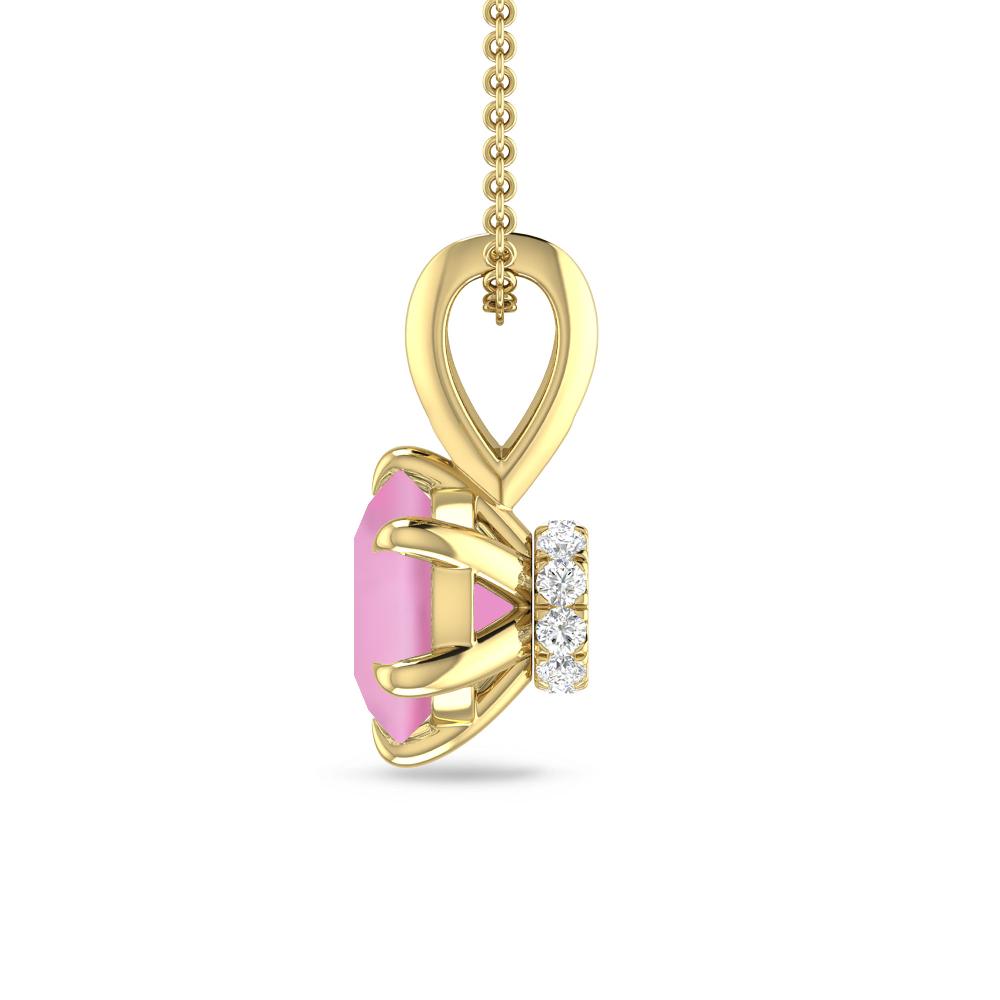 Yellow Gold - Pink Tourmaline