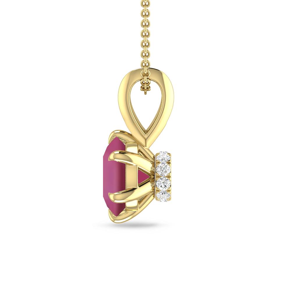 Yellow Gold - Pink Tourmaline