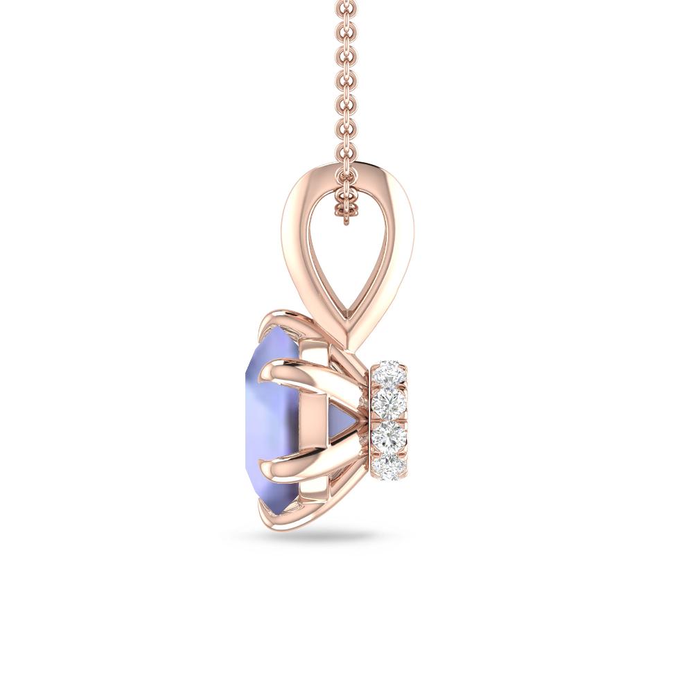 Rose Gold - Tanzanite