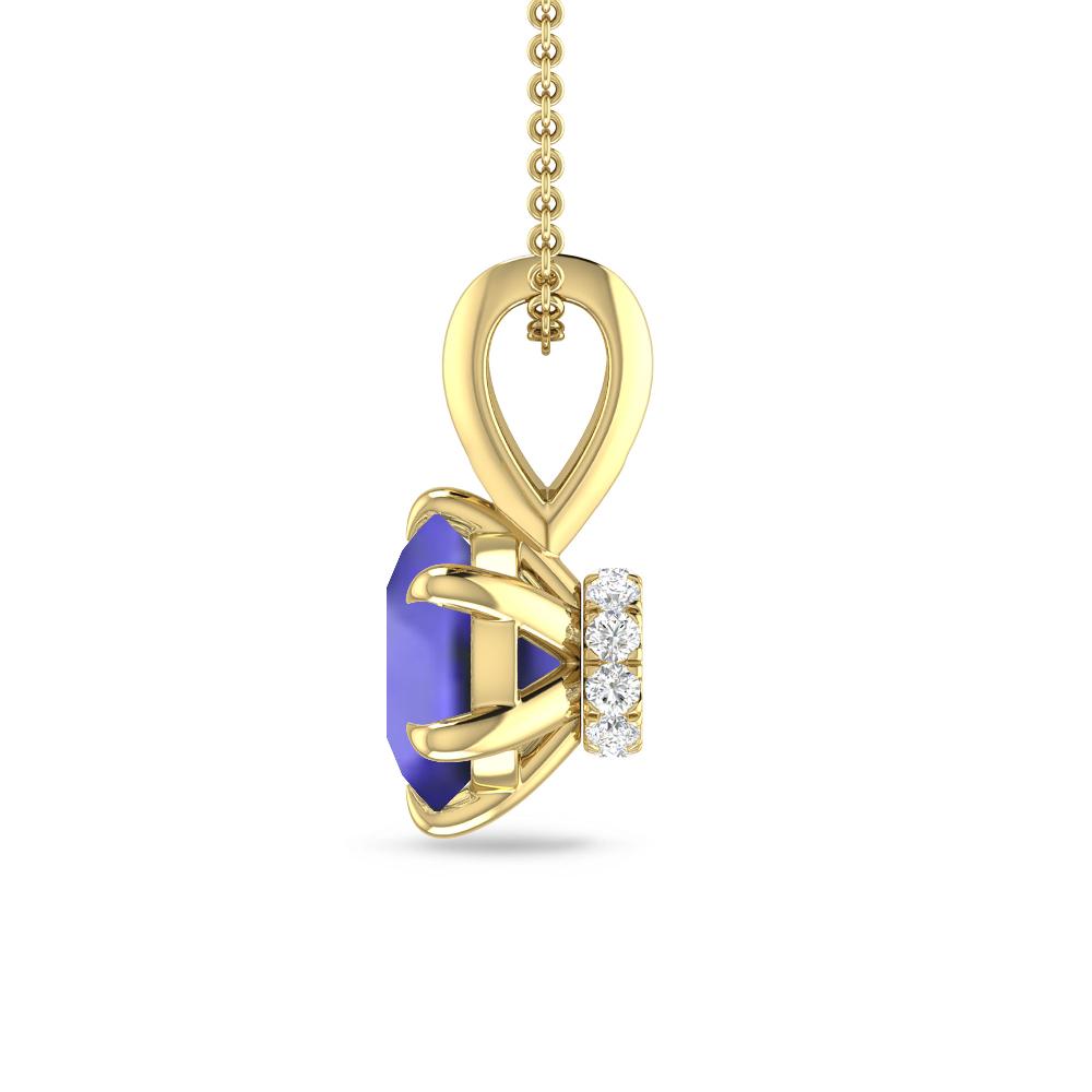 Yellow Gold - Tanzanite