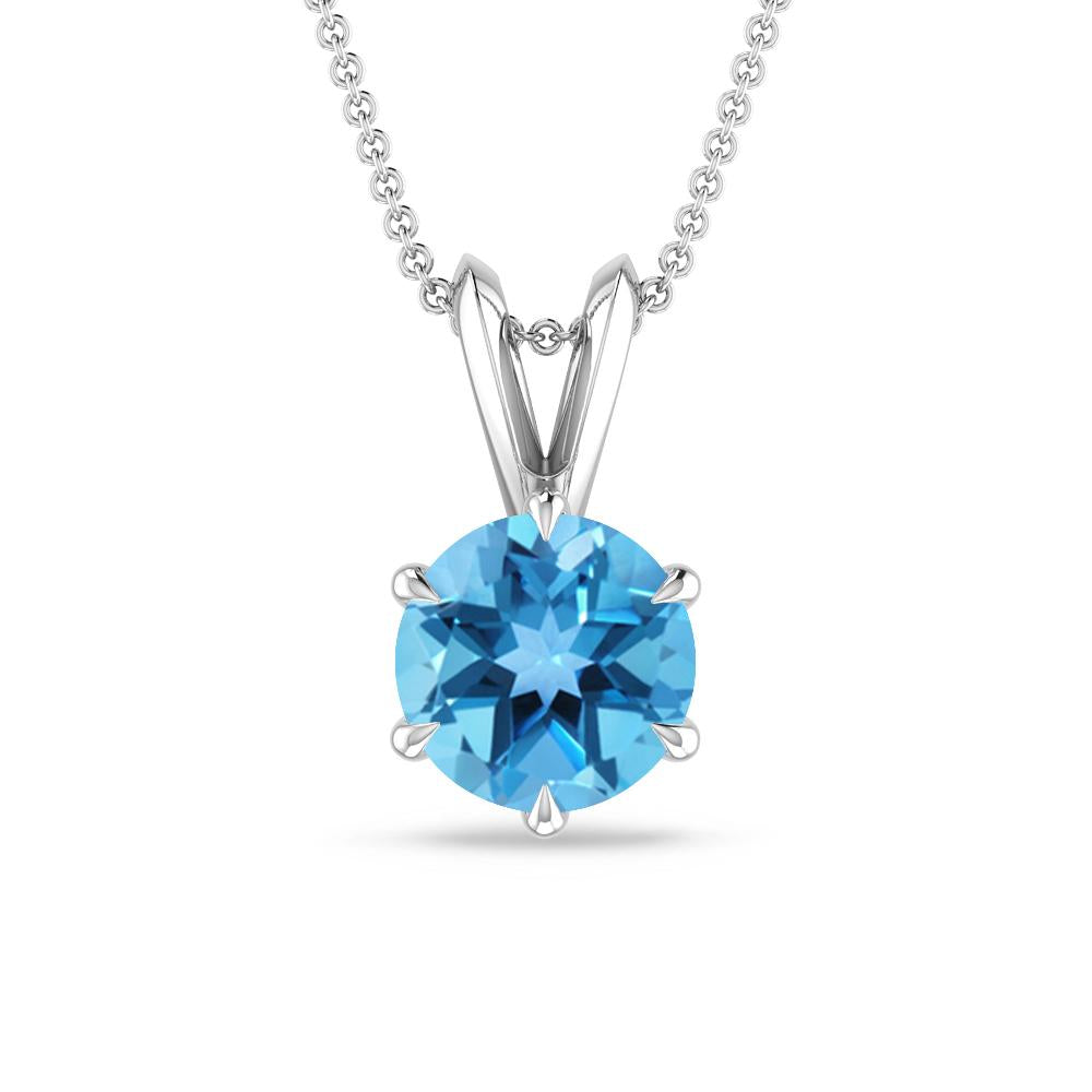 White Gold - Blue Topaz