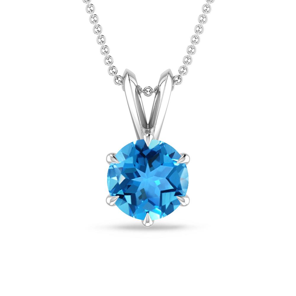 White Gold - Blue Topaz